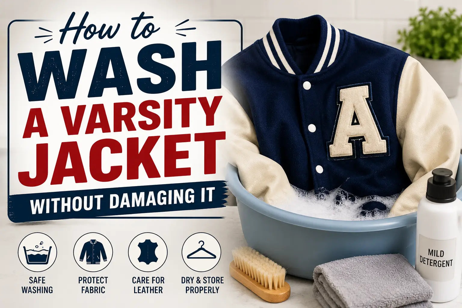 How to Wash a Varsity Jacket Without Damaging It