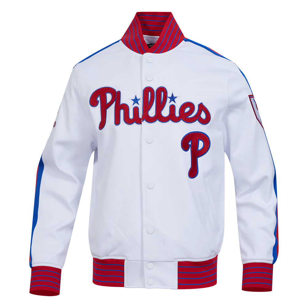 MLB PHILADELPHIA PHILLIES CURRENT LOGO PRO GAME DAY MEN'S DOUBLE KNIT JACKET