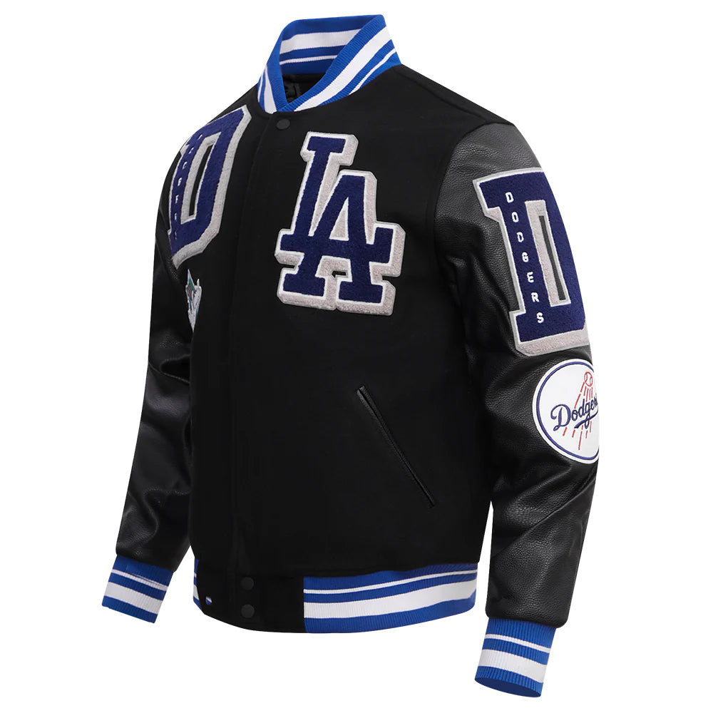 MLB LOS ANGELES DODGERS MASHUP MEN'S RIB WOOL VARSITY JACKET