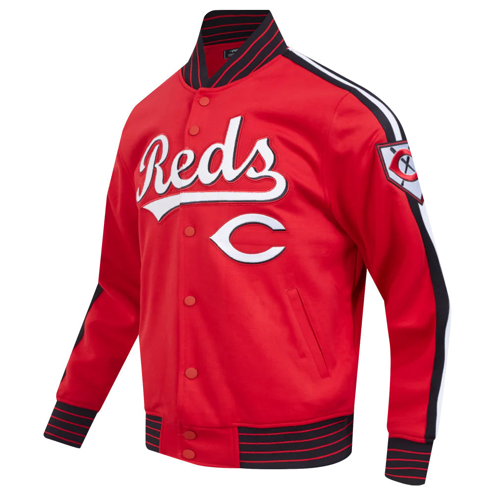 MLB CINCINNATI REDS CURRENT LOGO PRO GAME DAY MEN'S DOUBLE KNIT JACKET