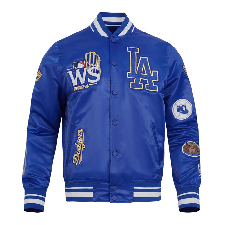 MLB LOS ANGELES DODGERS WORLD SERIES 2024 MEN'S RIB SATIN JACKET