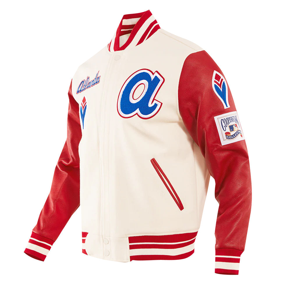 MLB ATLANTA BRAVES RETRO CLASSIC MEN'S WOOL VARSITY JACKET