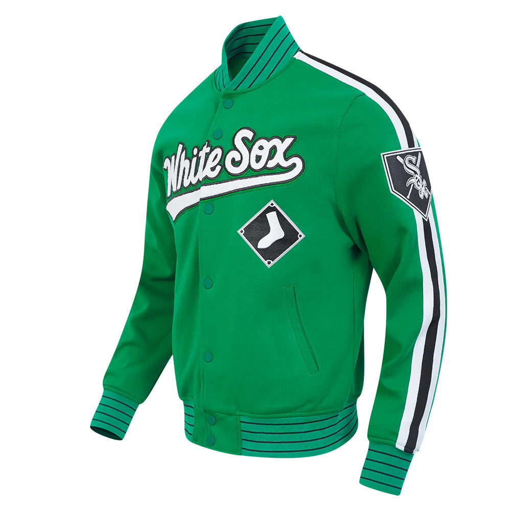 MLB CHICAGO WHITE SOX CURRENT LOGO PRO GAME DAY MEN'S DOUBLE KNIT JACKET