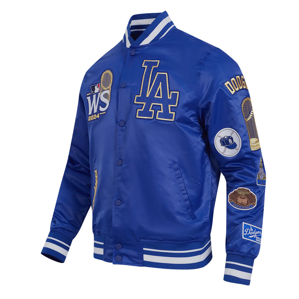 MLB LOS ANGELES DODGERS WORLD SERIES 2024 MEN'S RIB SATIN JACKET
