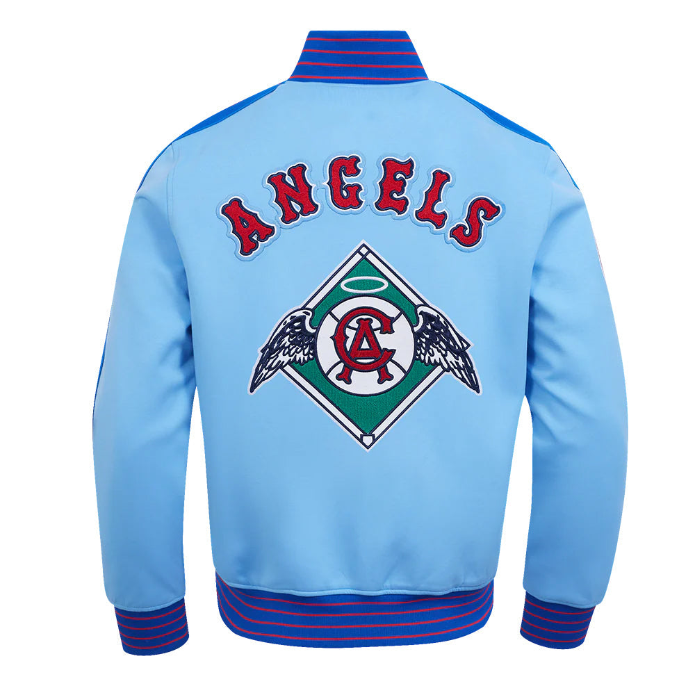 MLB LOS ANGELES ANGELS COOPERSTOWN LOGO PRO GAME DAY MEN'S DOUBLE KNIT JACKET