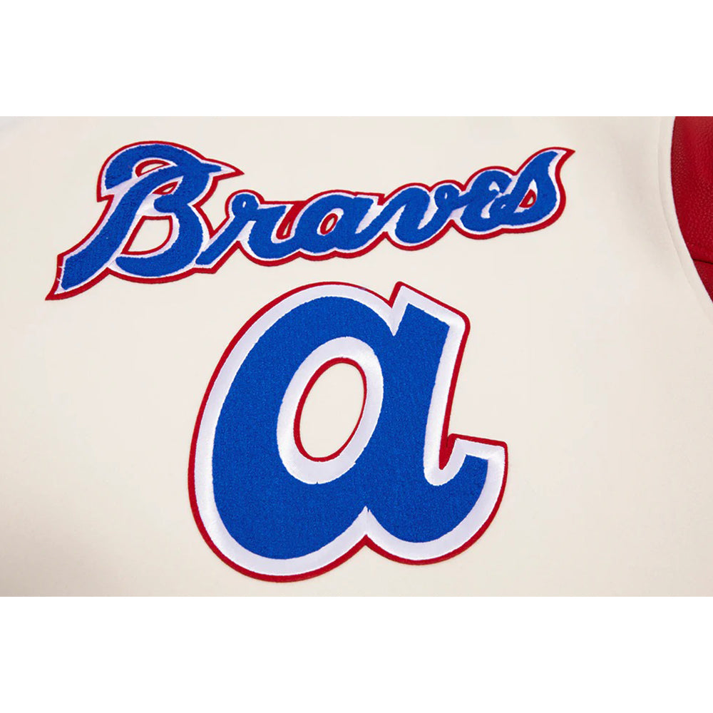 MLB ATLANTA BRAVES RETRO CLASSIC MEN'S WOOL VARSITY JACKET