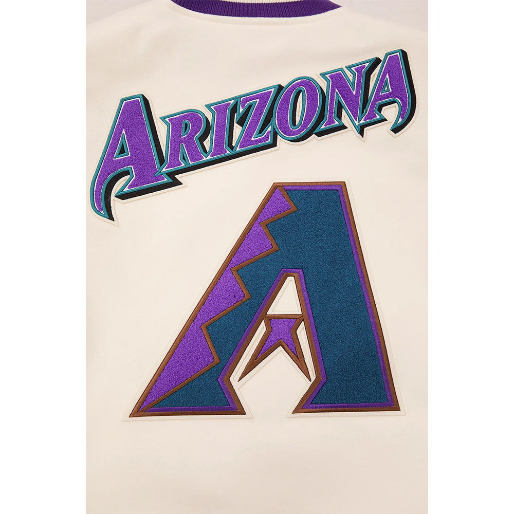 MLB ARIZONA DIAMONDBACKS RETRO CLASSIC MEN'S RIP WOOL VARSITY JACKET