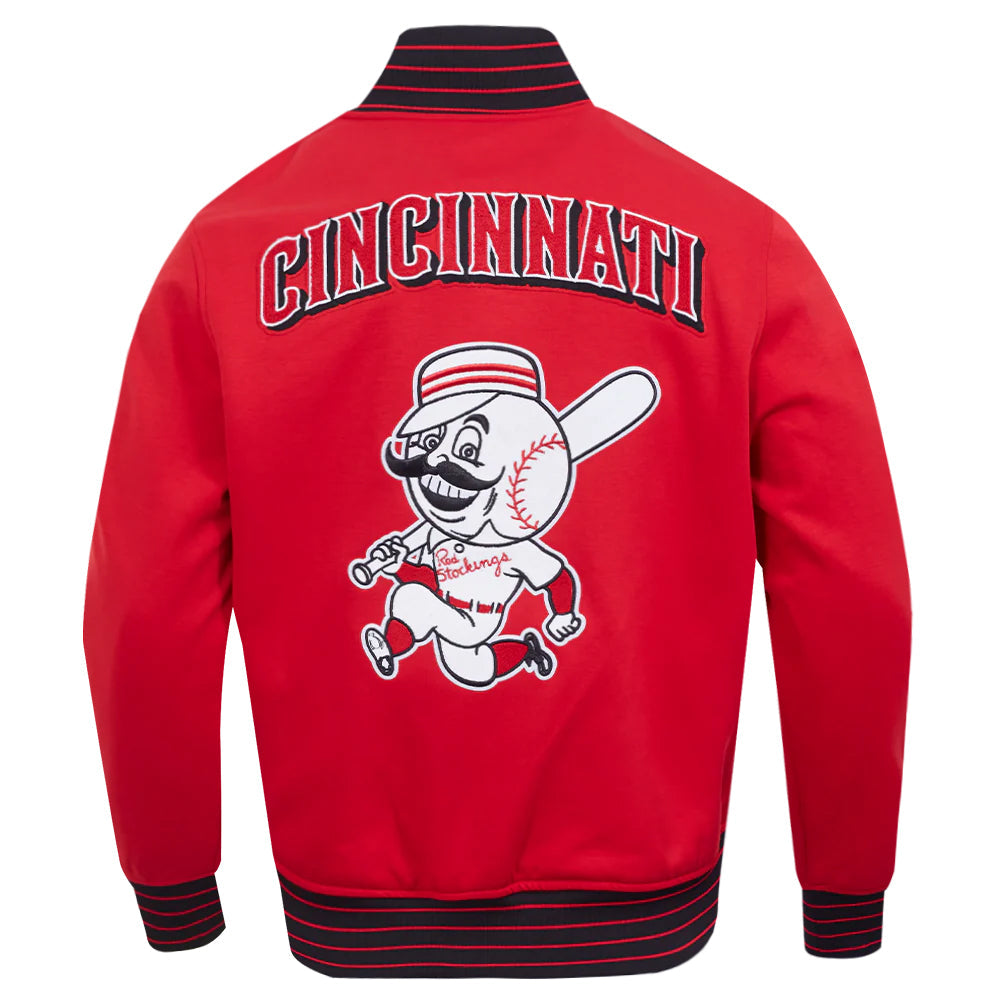 MLB CINCINNATI REDS CURRENT LOGO PRO GAME DAY MEN'S DOUBLE KNIT JACKET