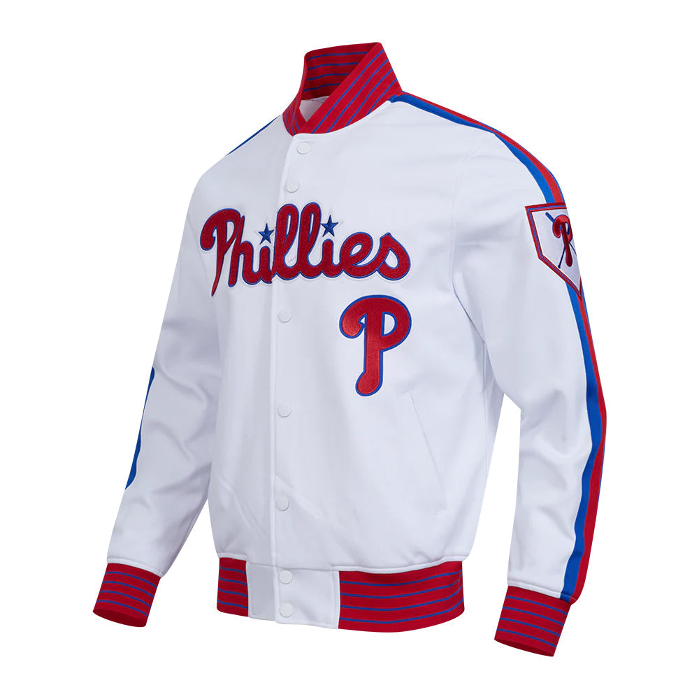 MLB PHILADELPHIA PHILLIES CURRENT LOGO PRO GAME DAY MEN'S DOUBLE KNIT JACKET