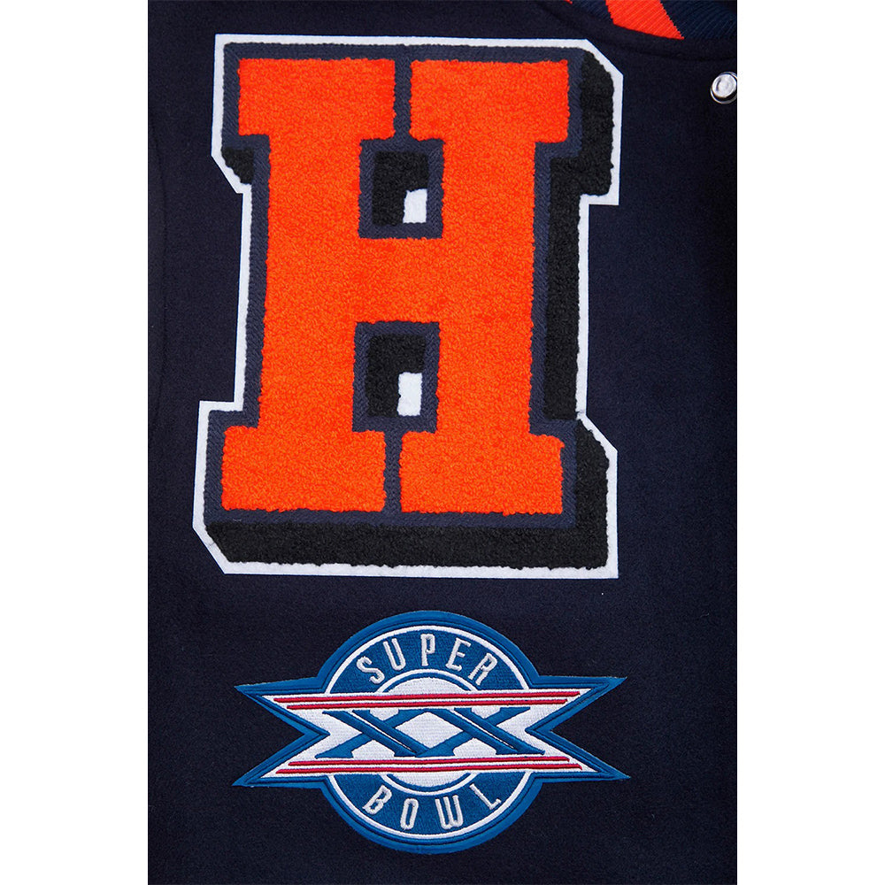 NFL CHICAGO BEARS MASHUP MEN'S RIB WOOL VARSITY JACKET