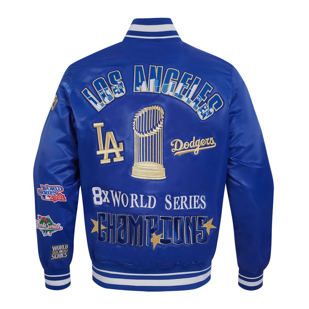 MLB LOS ANGELES DODGERS WORLD SERIES 2024 MEN'S RIB SATIN JACKET