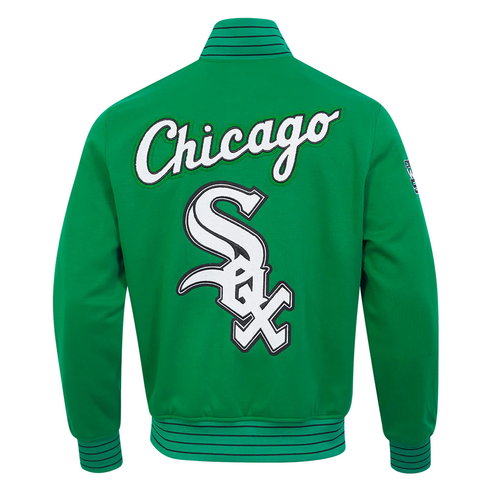 MLB CHICAGO WHITE SOX CURRENT LOGO PRO GAME DAY MEN'S DOUBLE KNIT JACKET