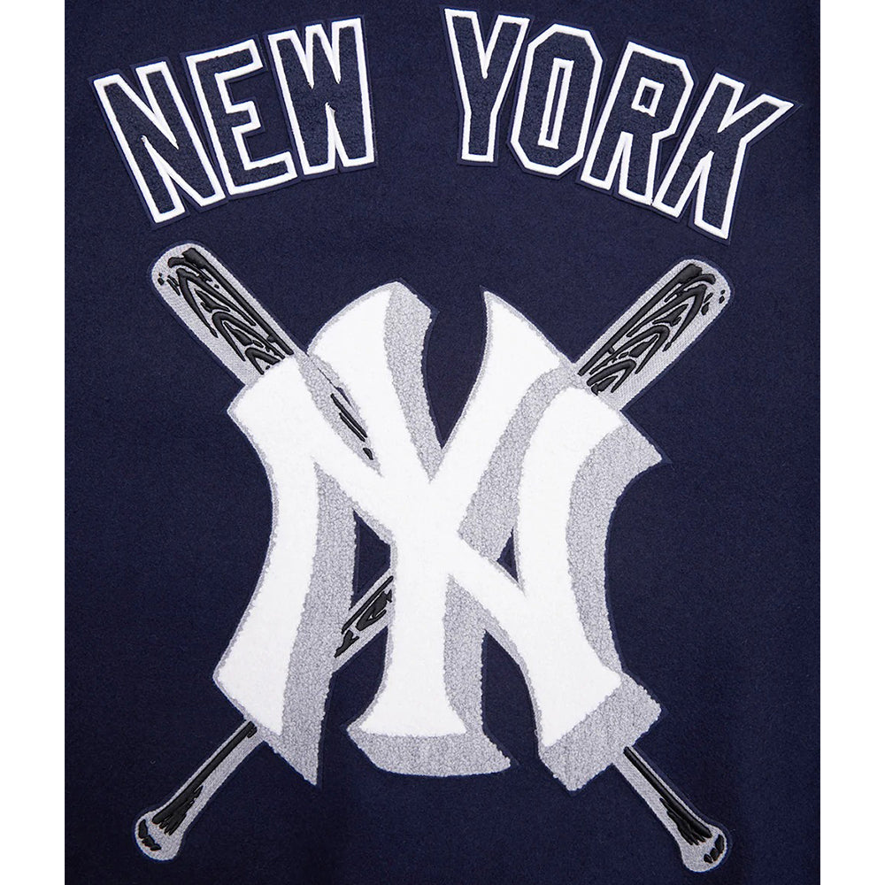 MLB NEW YORK YANKEES MASHUP MEN'S RIB WOOL VARSITY JACKET