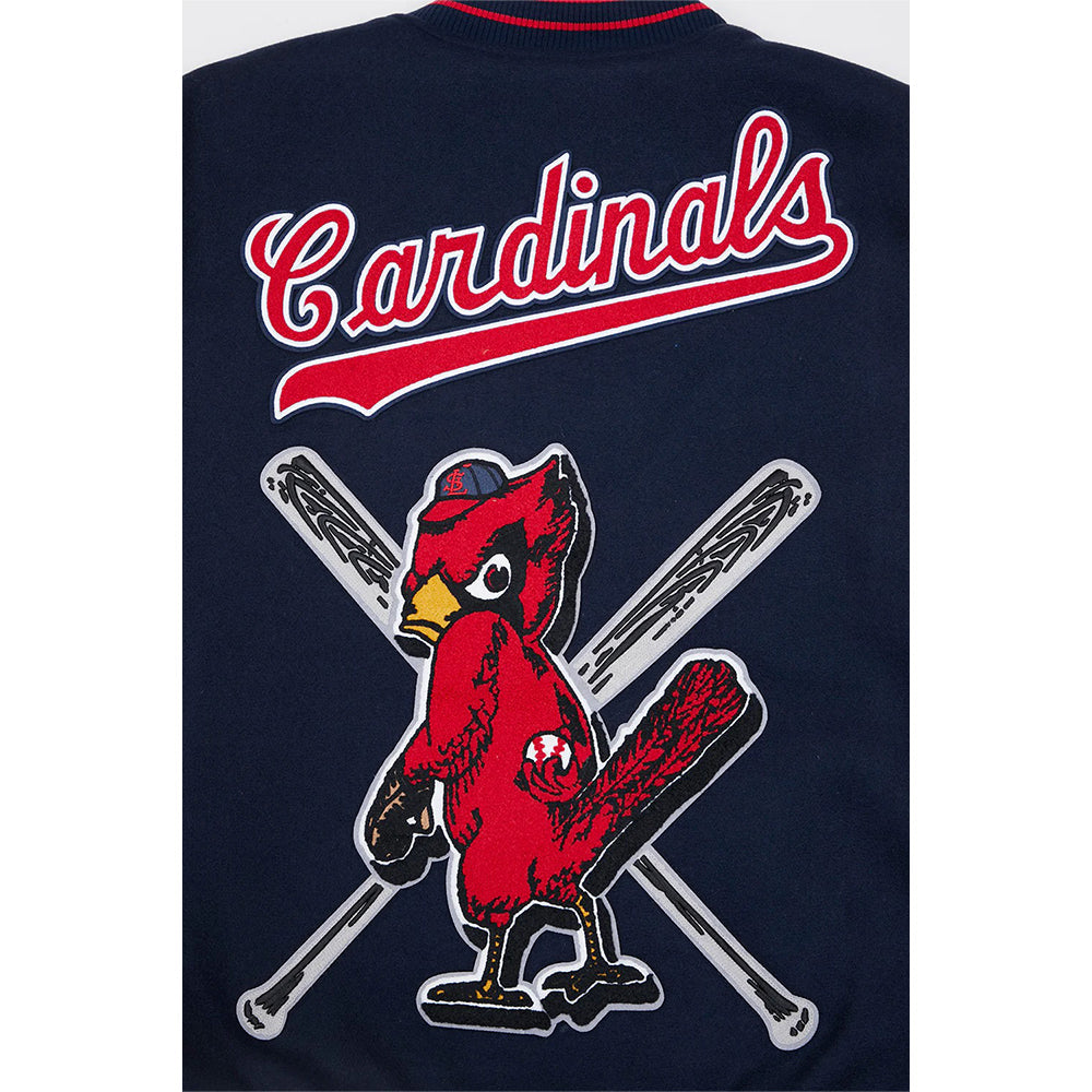 MLB ST. LOUIS CARDINALS RETRO MASHUP MEN'S RIB WOOL VARSITY JACKET