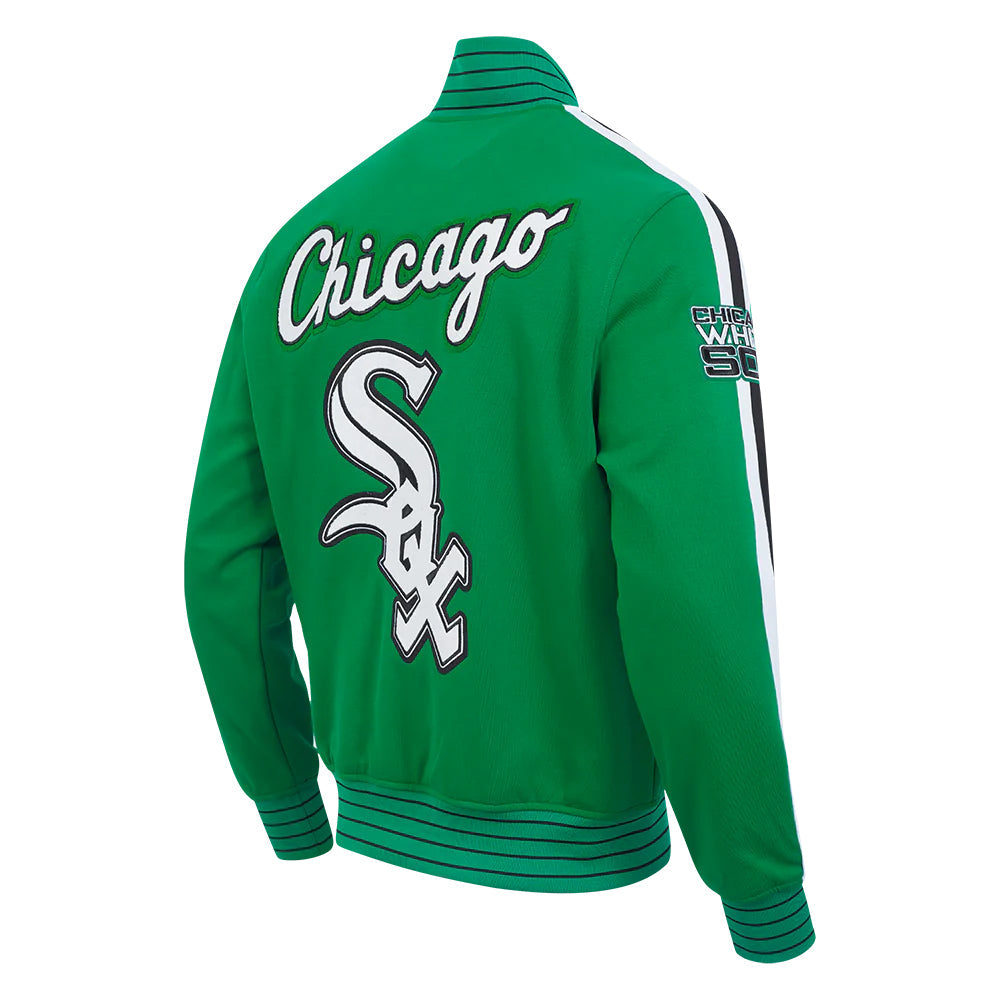 MLB CHICAGO WHITE SOX CURRENT LOGO PRO GAME DAY MEN'S DOUBLE KNIT JACKET