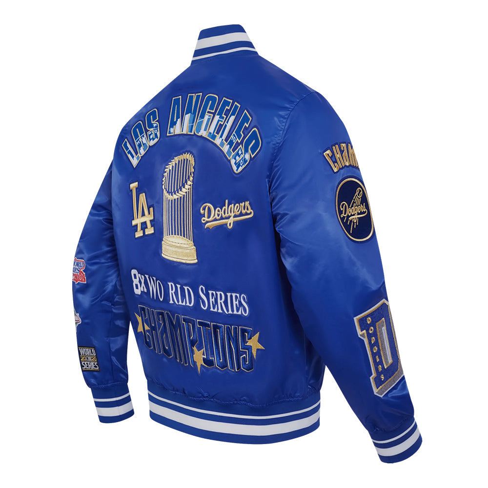 MLB LOS ANGELES DODGERS WORLD SERIES 2024 MEN'S RIB SATIN JACKET