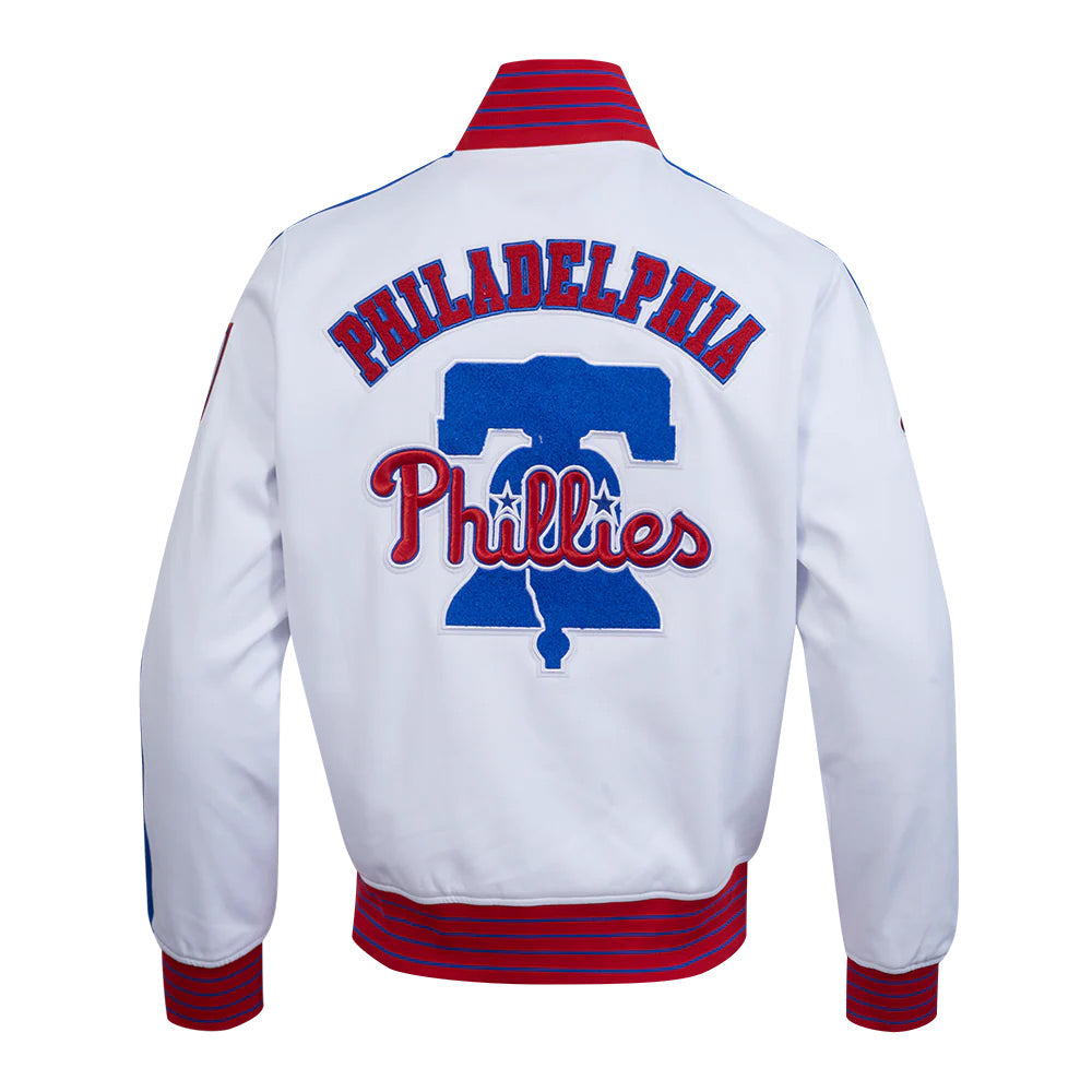 MLB PHILADELPHIA PHILLIES CURRENT LOGO PRO GAME DAY MEN'S DOUBLE KNIT JACKET