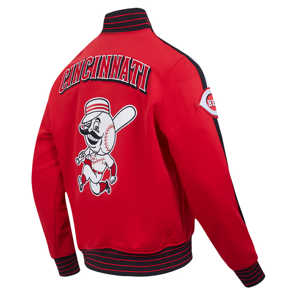 MLB CINCINNATI REDS CURRENT LOGO PRO GAME DAY MEN'S DOUBLE KNIT JACKET