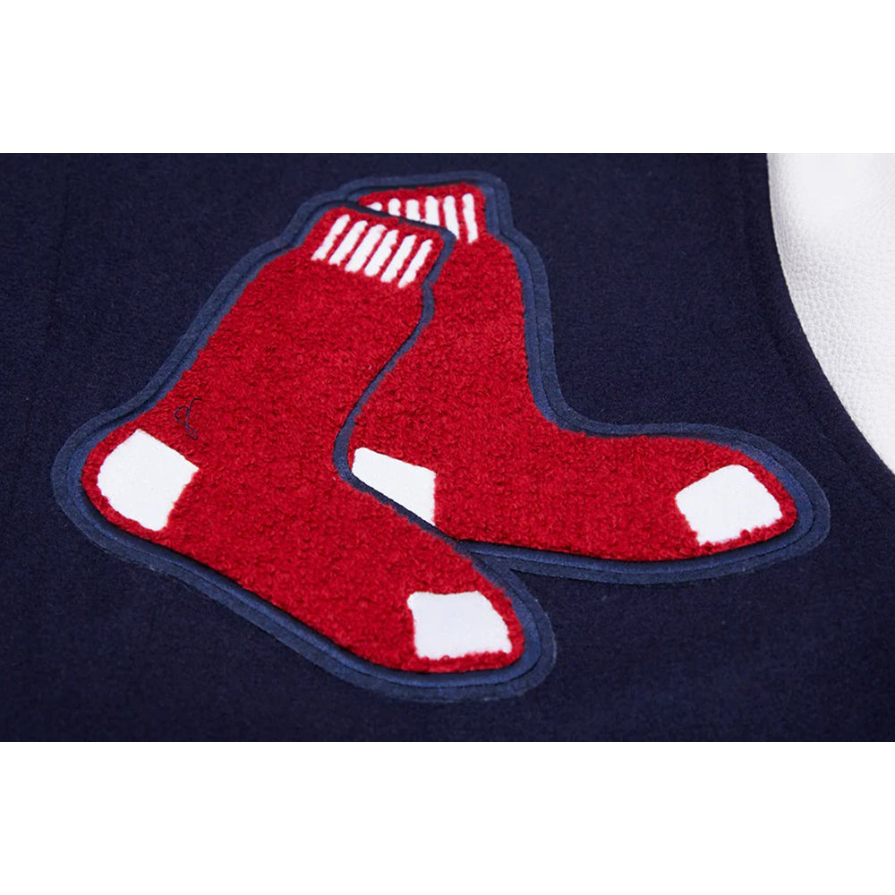 MLB BOSTON RED SOX MASHUP MEN'S RIB WOOL VARSITY JACKET