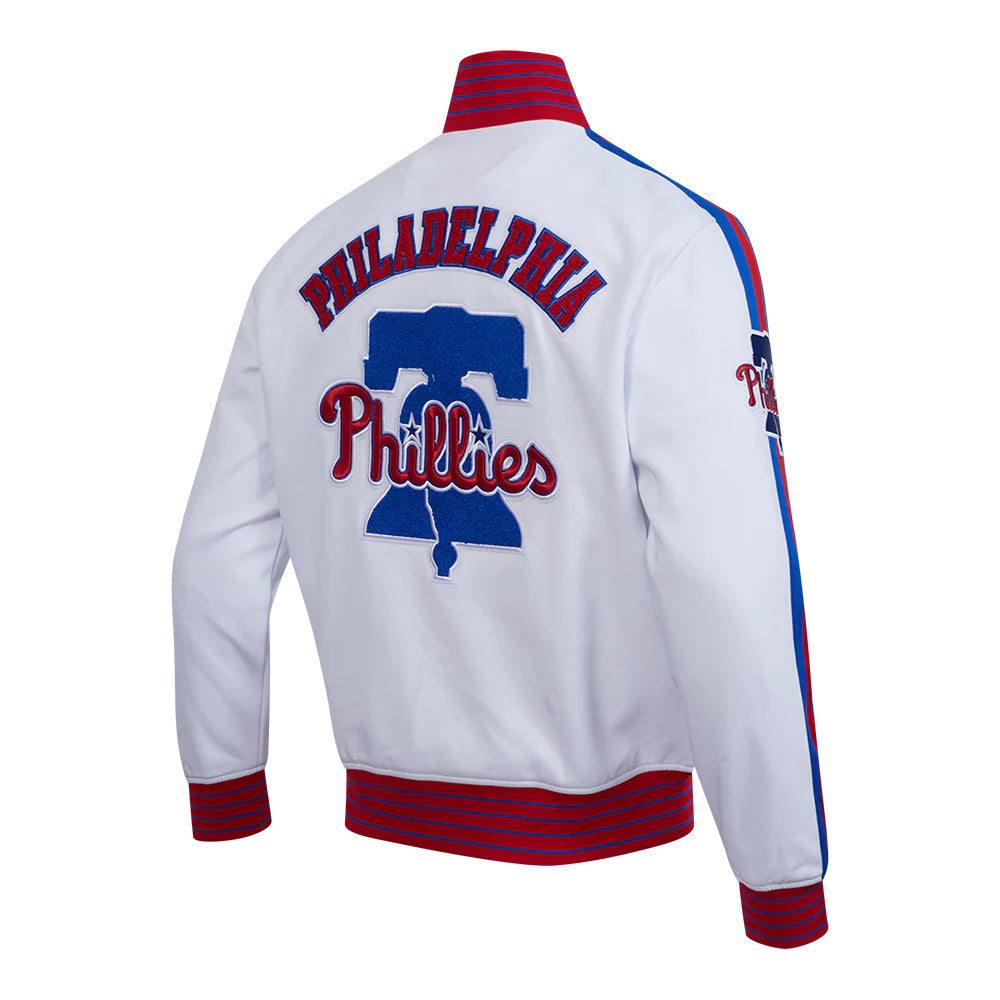 MLB PHILADELPHIA PHILLIES CURRENT LOGO PRO GAME DAY MEN'S DOUBLE KNIT JACKET