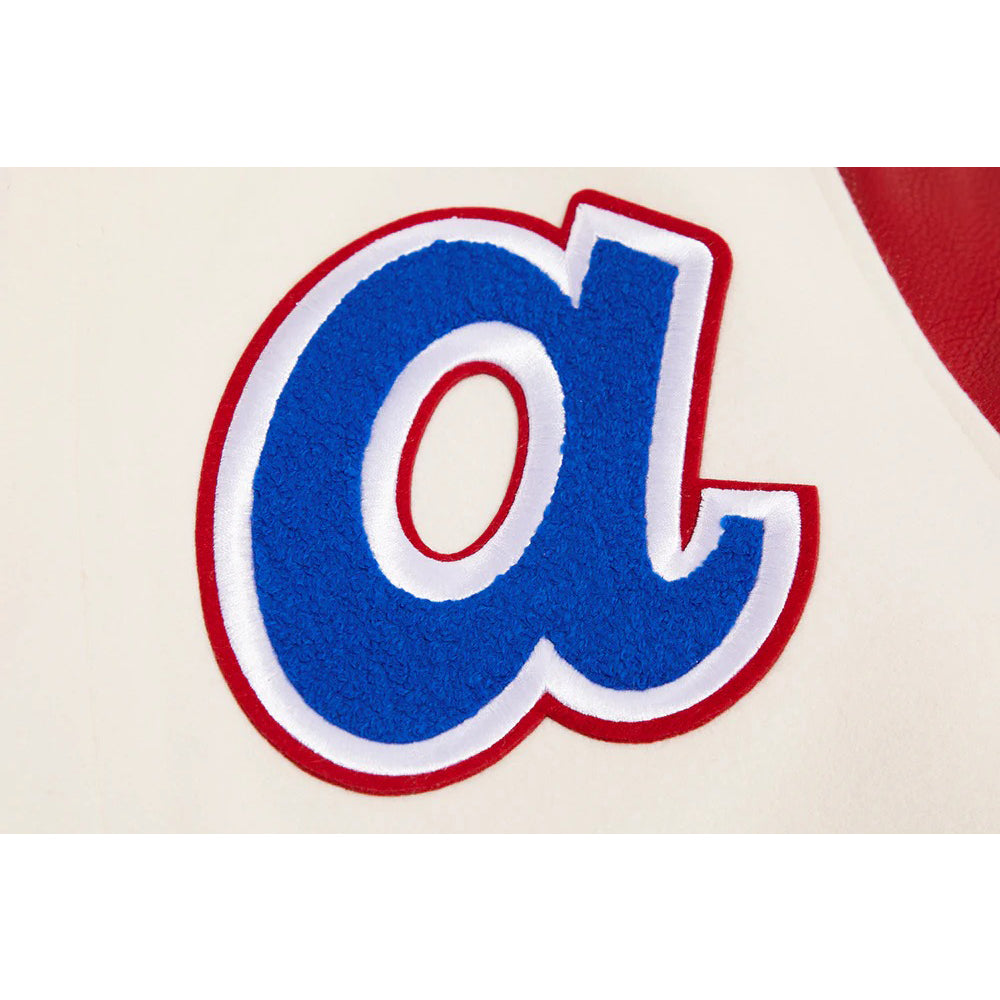MLB ATLANTA BRAVES RETRO CLASSIC MEN'S WOOL VARSITY JACKET