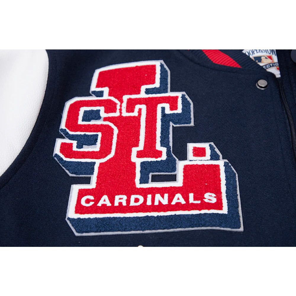 MLB ST. LOUIS CARDINALS RETRO MASHUP MEN'S RIB WOOL VARSITY JACKET