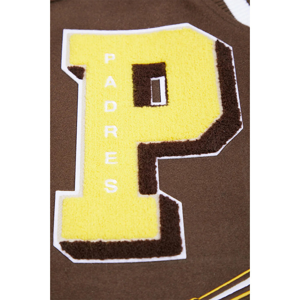 MLB SAN DIEGO PADRES MASHUP MEN'S RIB WOOL VARSITY JACKET