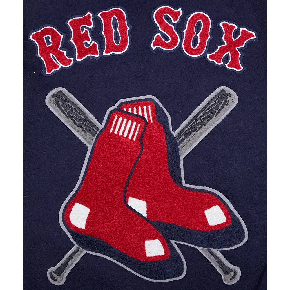 MLB BOSTON RED SOX MASHUP MEN'S RIB WOOL VARSITY JACKET