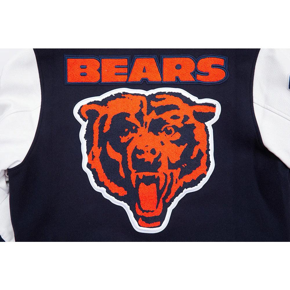 NFL CHICAGO BEARS MASHUP MEN'S RIB WOOL VARSITY JACKET