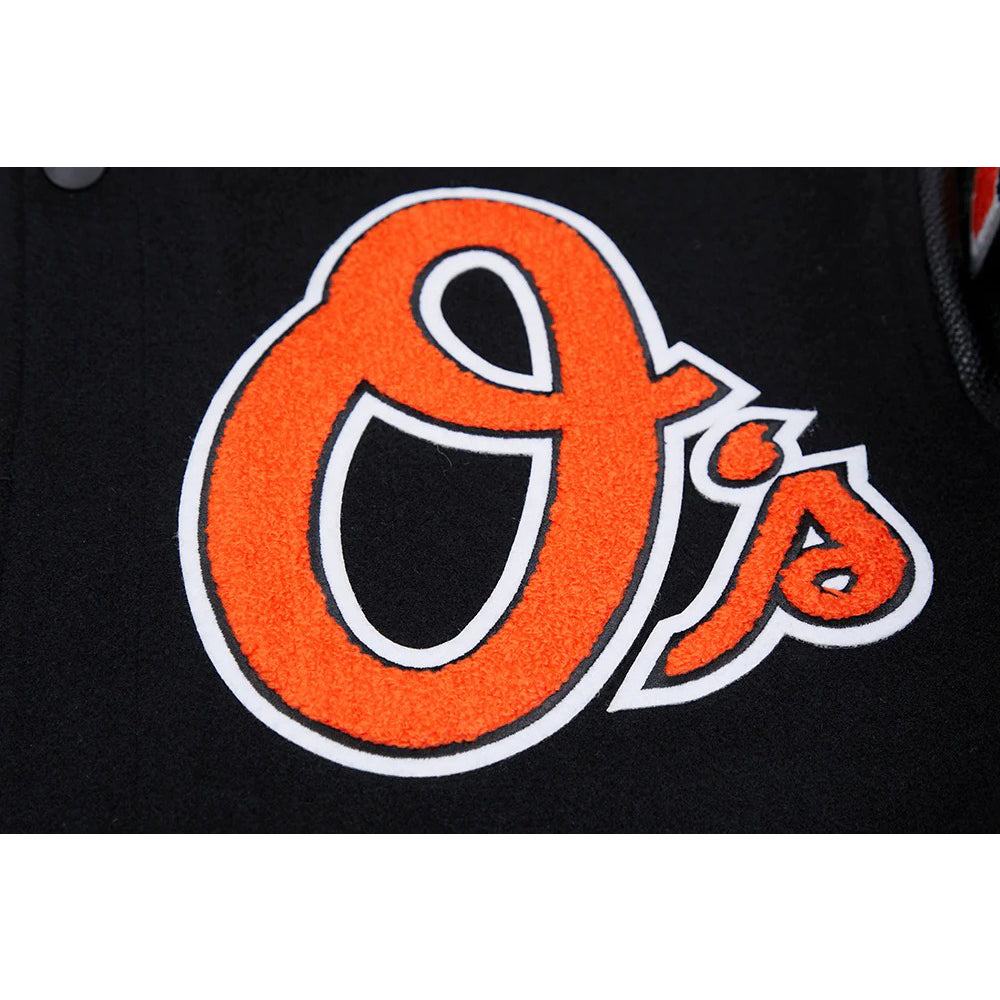 MLB BALTIMORE ORIOLES MASHUP MEN'S RIB WOOL VARSITY JACKET