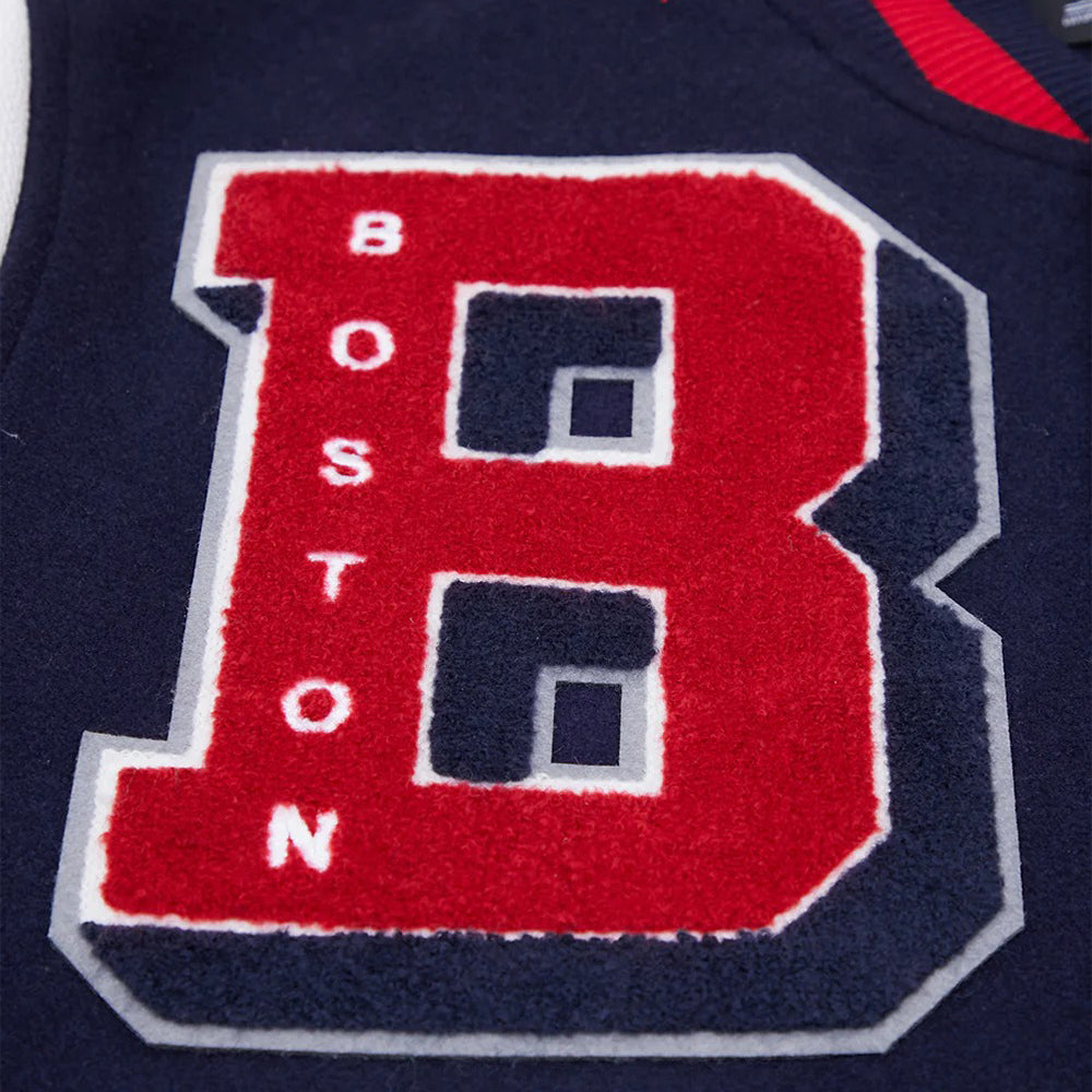 MLB BOSTON RED SOX MASHUP MEN'S RIB WOOL VARSITY JACKET