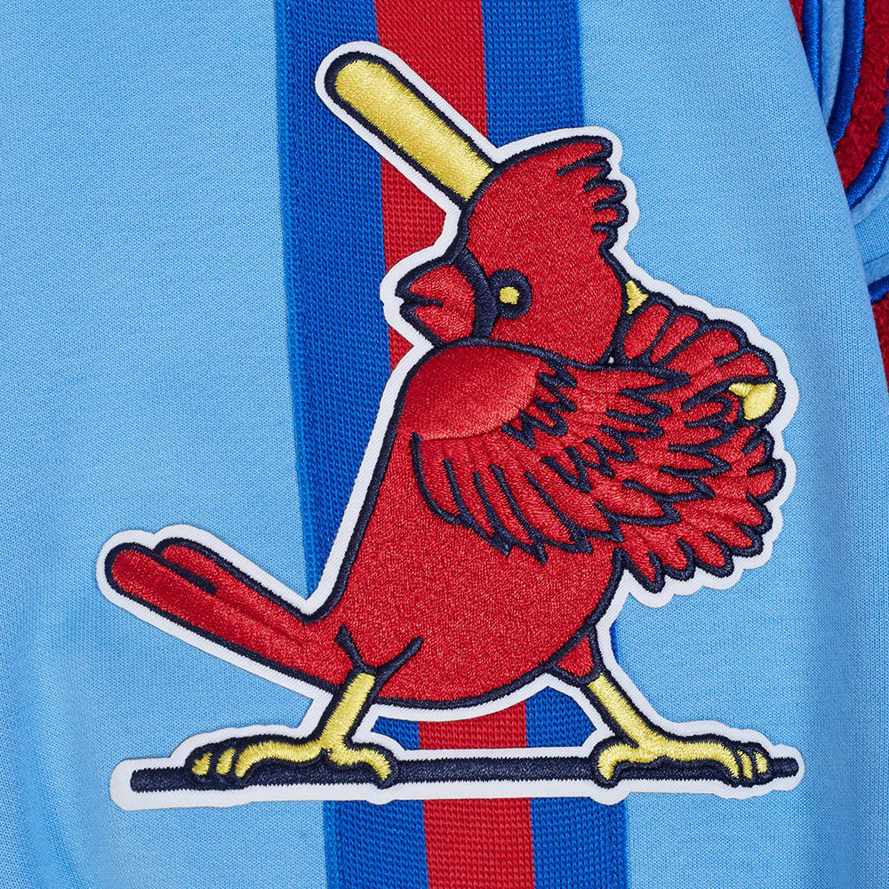 MLB ST. LOUIS CARDINALS COOPERSTOWN LOGO PRO GAME DAY MEN'S DOUBLE KNIT JACKET