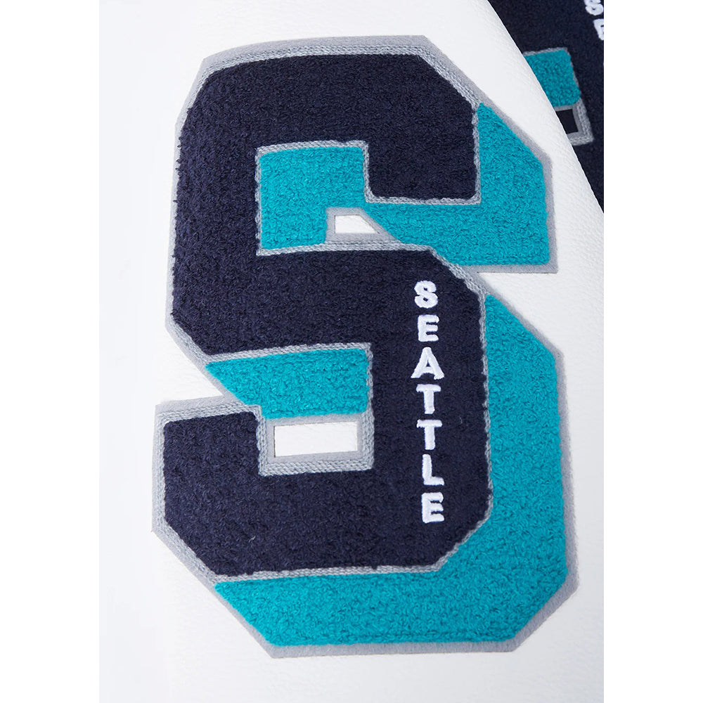 MLB SEATTLE MARINERS MASHUP MEN'S RIB WOOL VARSITY JACKET