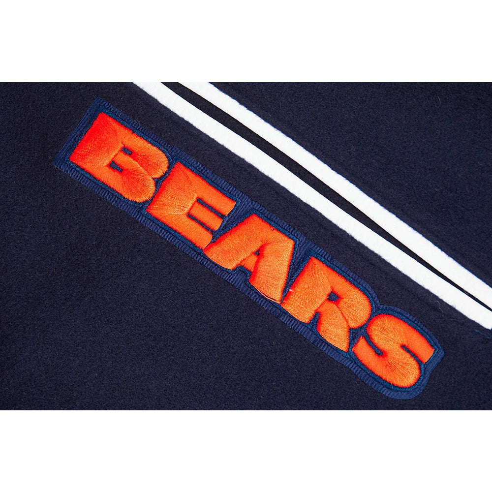NFL CHICAGO BEARS MASHUP MEN'S RIB WOOL VARSITY JACKET