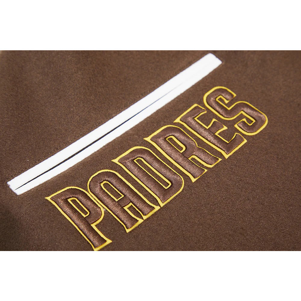 MLB SAN DIEGO PADRES MASHUP MEN'S RIB WOOL VARSITY JACKET