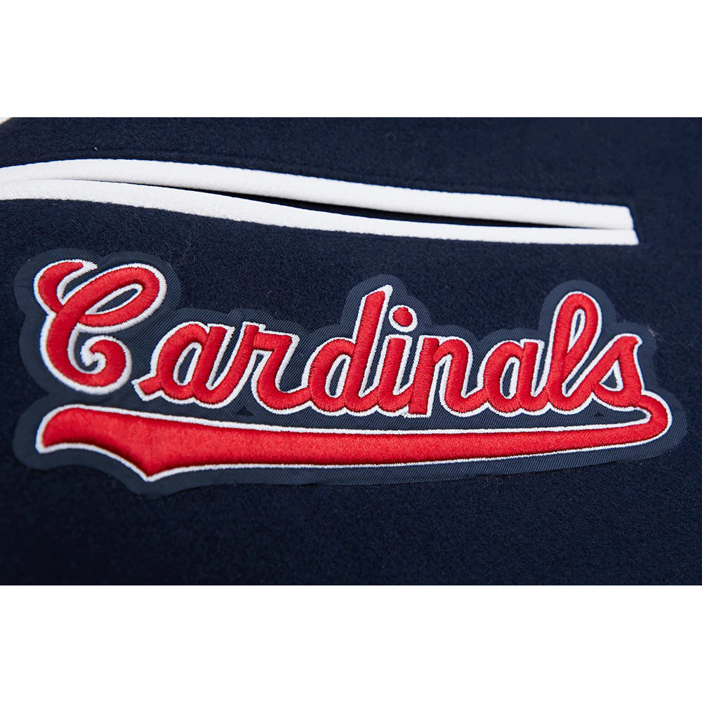 MLB ST. LOUIS CARDINALS RETRO MASHUP MEN'S RIB WOOL VARSITY JACKET