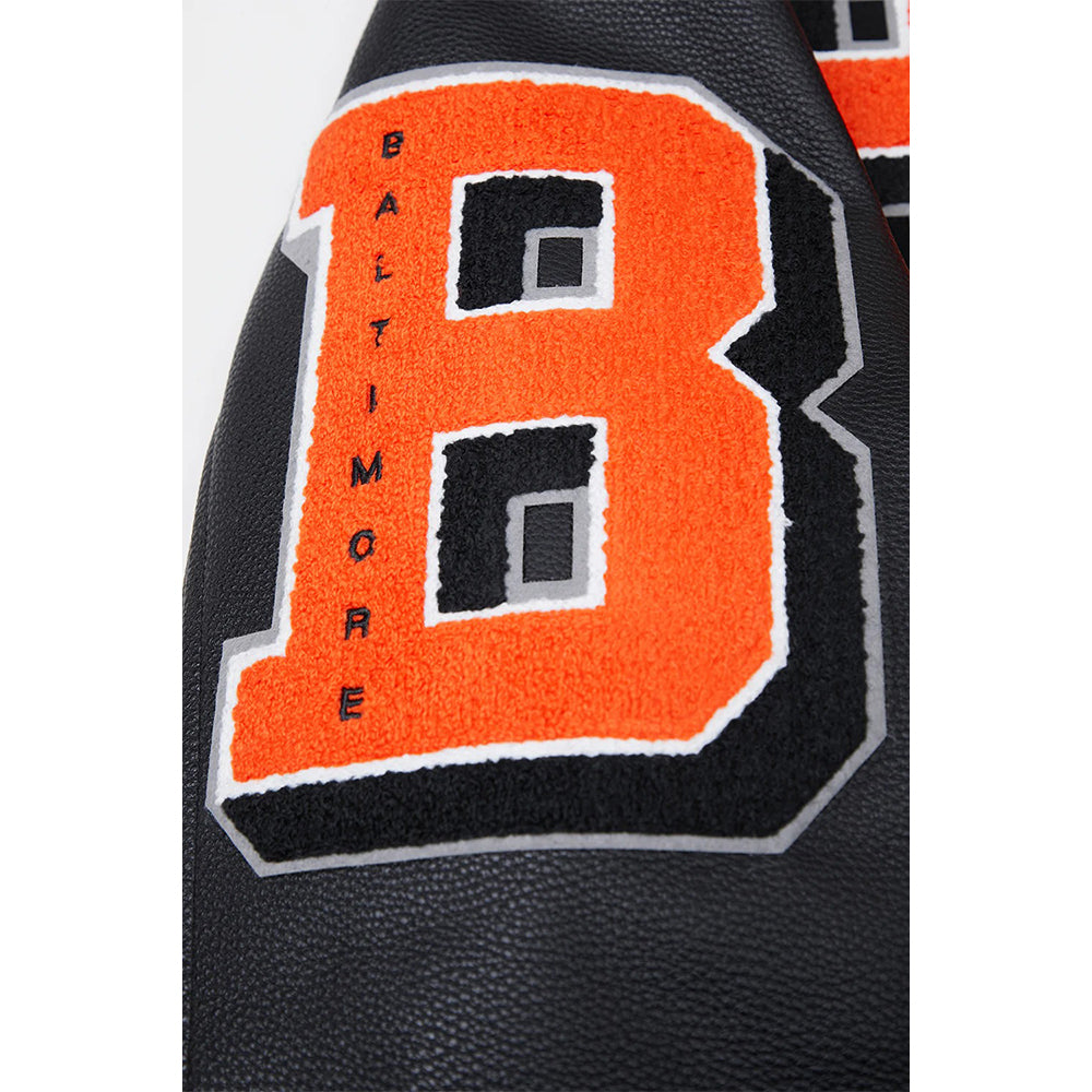 MLB BALTIMORE ORIOLES MASHUP MEN'S RIB WOOL VARSITY JACKET