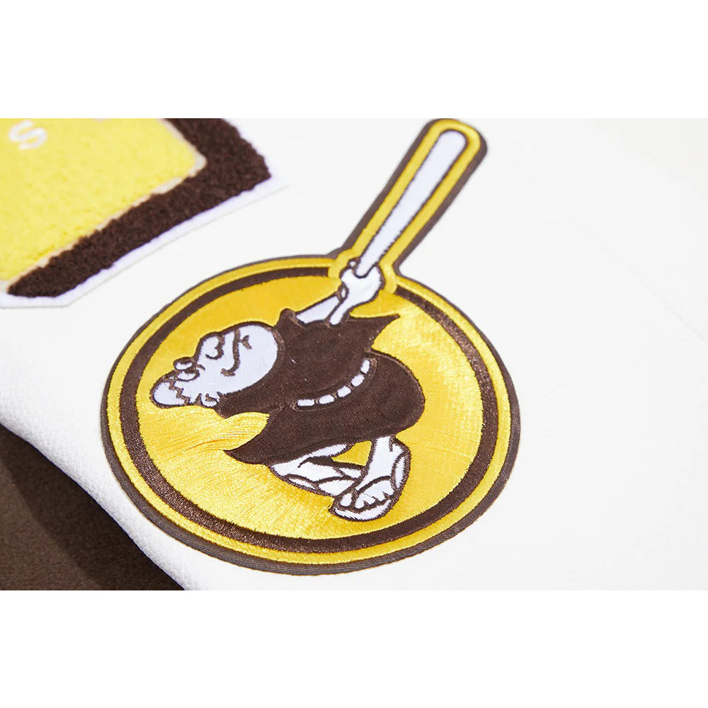 MLB SAN DIEGO PADRES MASHUP MEN'S RIB WOOL VARSITY JACKET