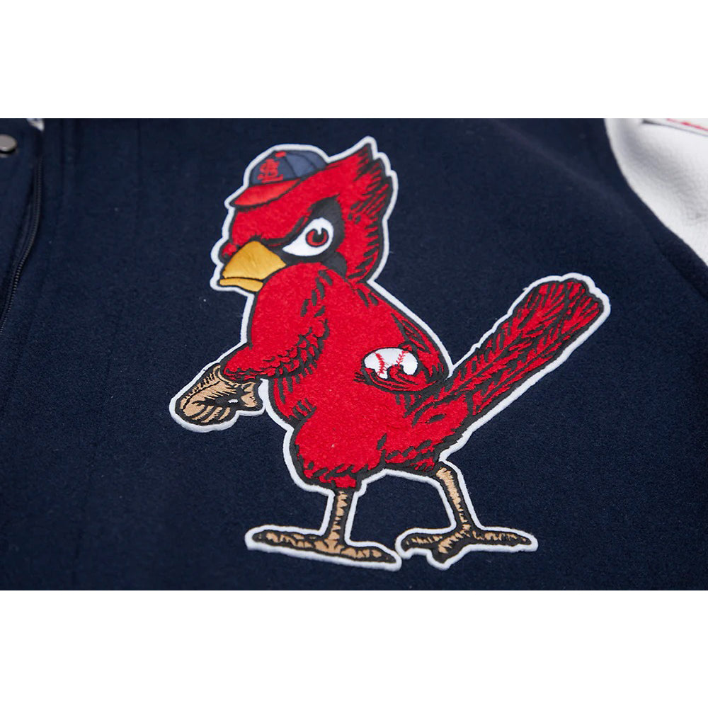 MLB ST. LOUIS CARDINALS RETRO MASHUP MEN'S RIB WOOL VARSITY JACKET