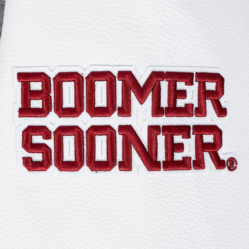 UNIVERSITY OF OKLAHOMA CLASSIC RIB WOOL VARSITY JACKET