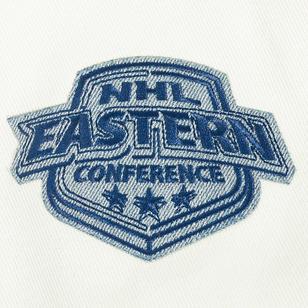 NHL DETROIT RED WINGS VARSITY BLUES MEN'S DENIM VARSITY JACKET