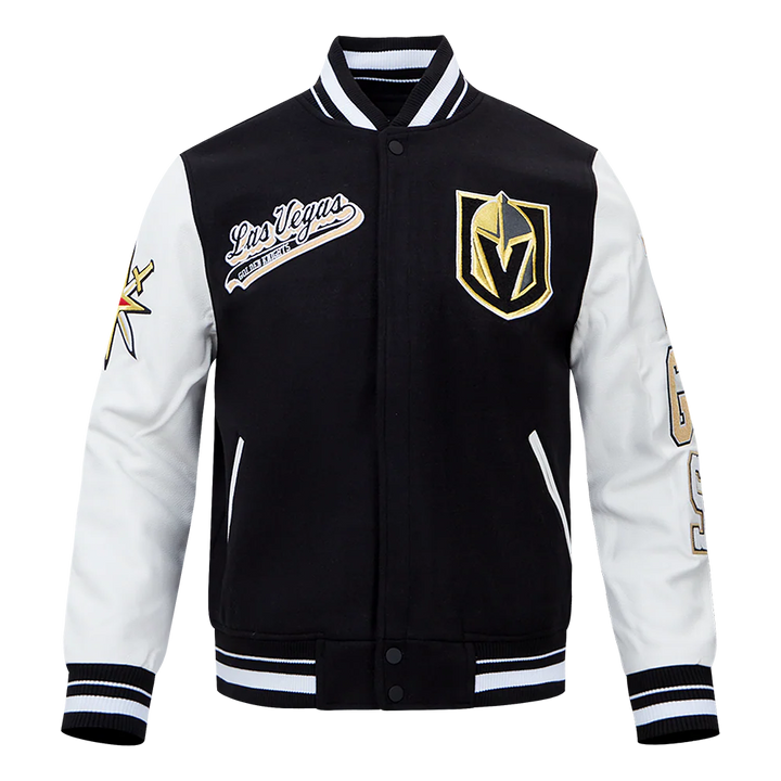 NHL VEGAS GOLDEN KNIGHTS SCRIPT TAIL MEN'S RIB WOOL VARSITY