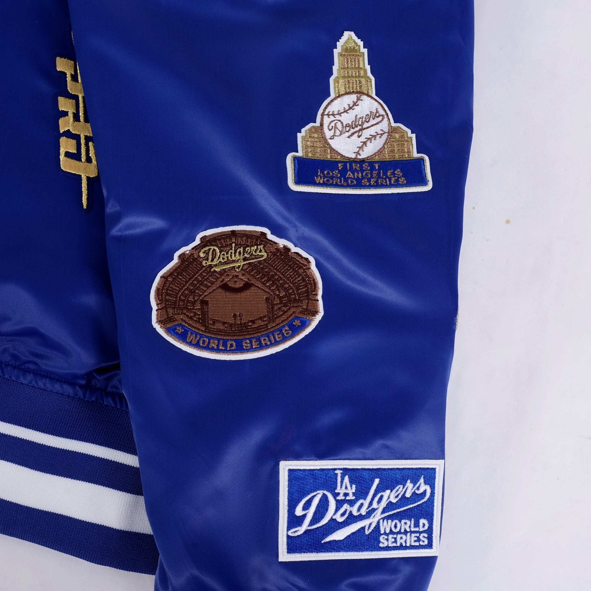 MLB LOS ANGELES DODGERS WORLD SERIES 2024 MEN'S RIB SATIN JACKET