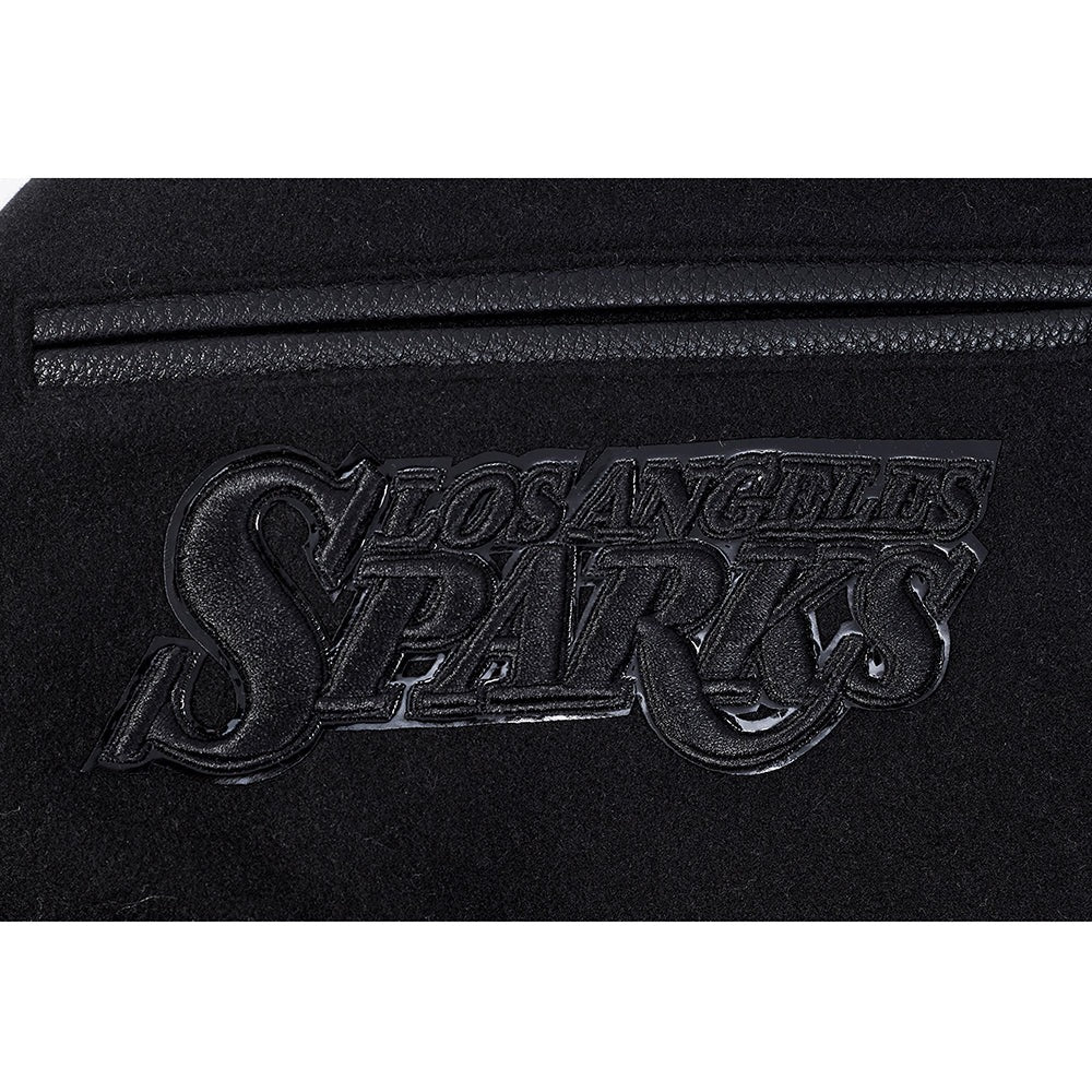 WNBA LOS ANGELES SPARKS TRIPLE BLACK MEN'S WOOL VARSITY JACKET