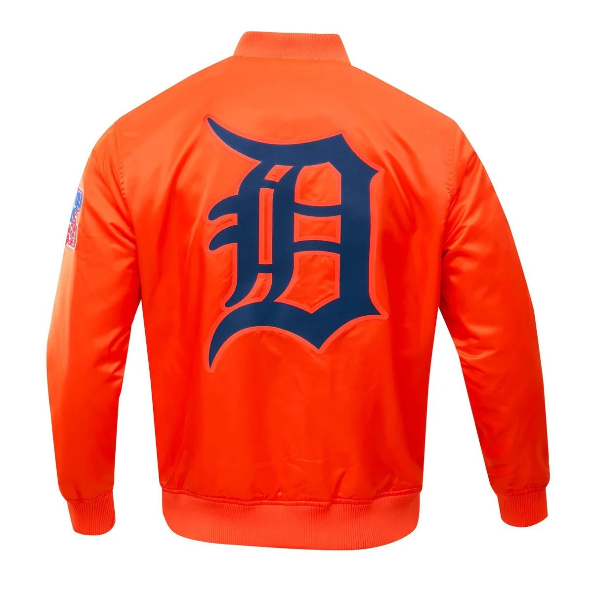 MLB DETROIT TIGERS BIG LOGO WORLD SERIES MEN'S SATIN JACKET