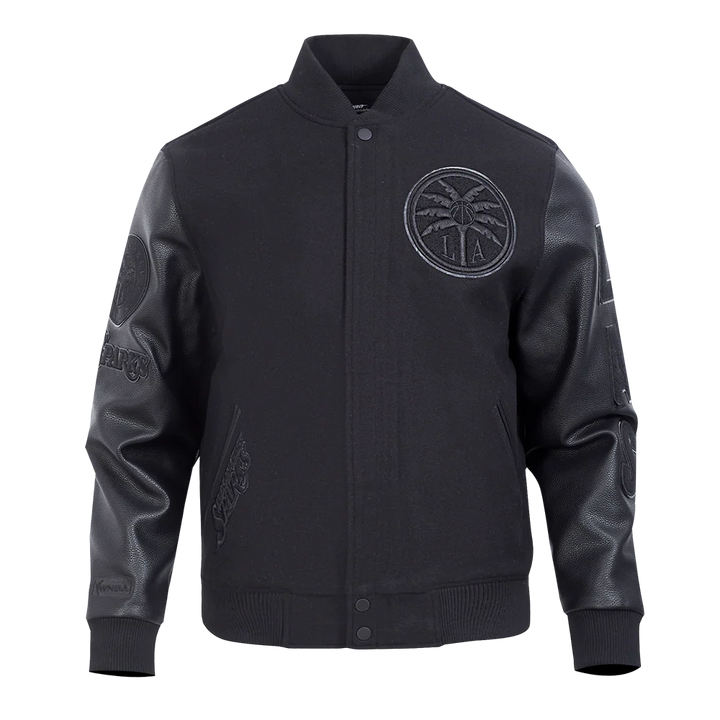 WNBA LOS ANGELES SPARKS TRIPLE BLACK MEN'S WOOL VARSITY JACKET