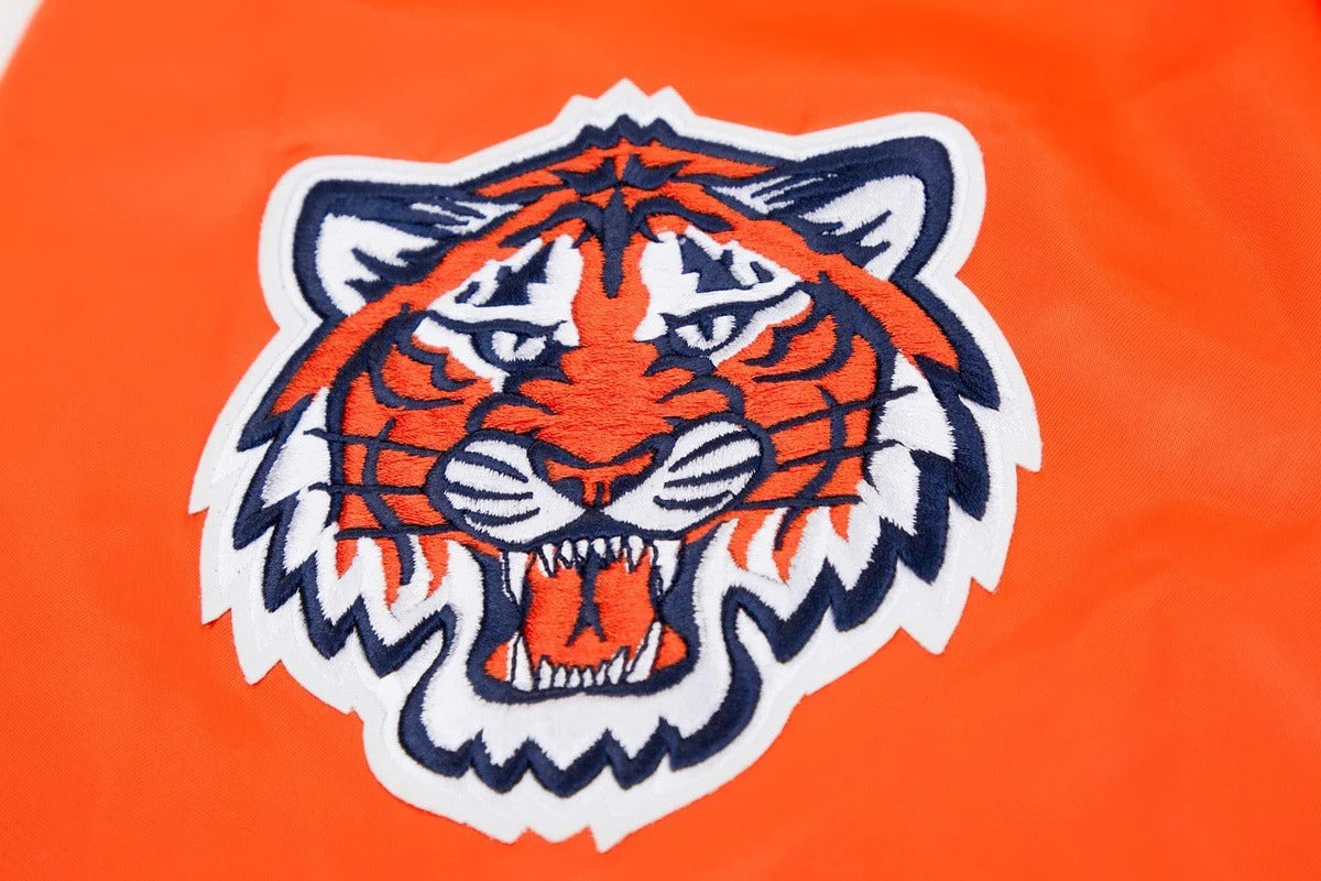 MLB DETROIT TIGERS BIG LOGO WORLD SERIES MEN'S SATIN JACKET