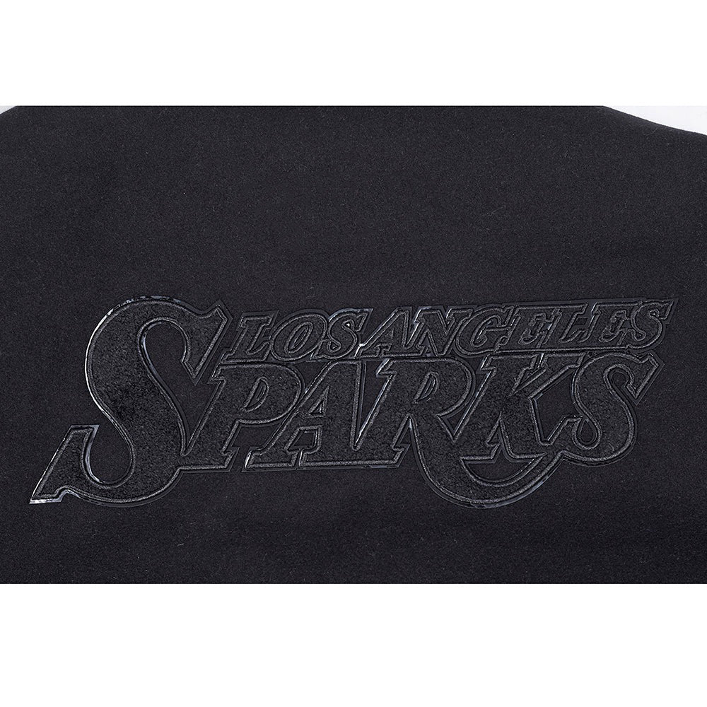 WNBA LOS ANGELES SPARKS TRIPLE BLACK MEN'S WOOL VARSITY JACKET