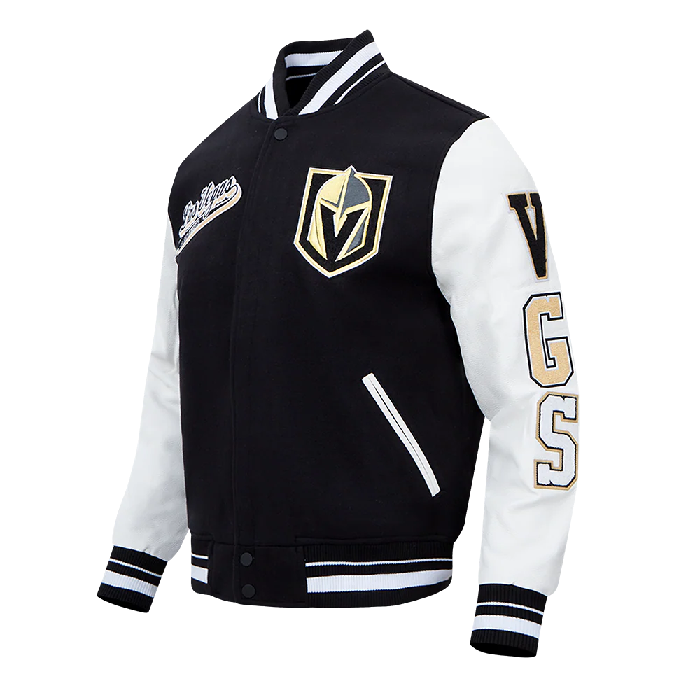 NHL VEGAS GOLDEN KNIGHTS SCRIPT TAIL MEN'S RIB WOOL VARSITY