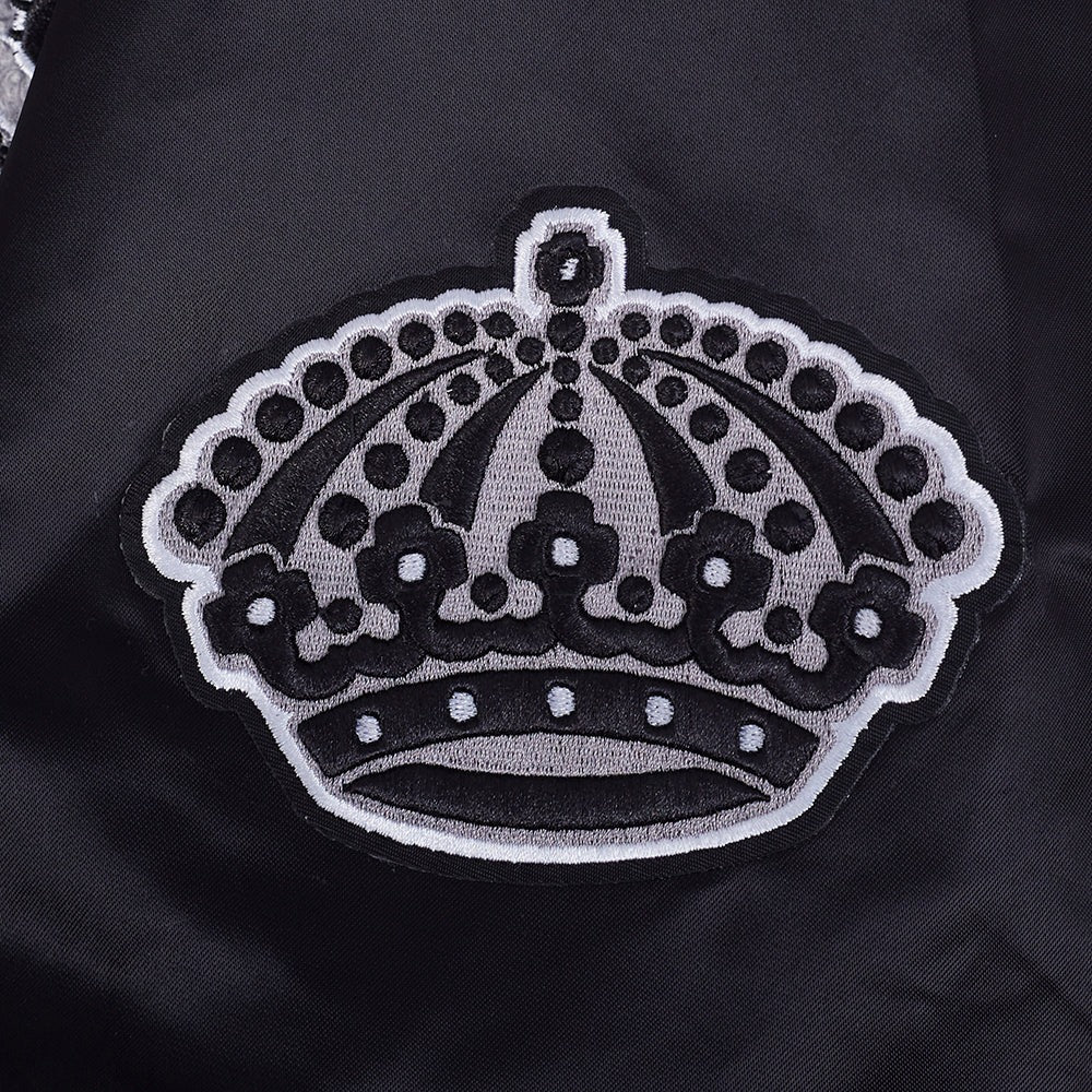 NHL LOS ANGELES KINGS RETRO CLASSIC MEN'S RIB SATIN JACKET
